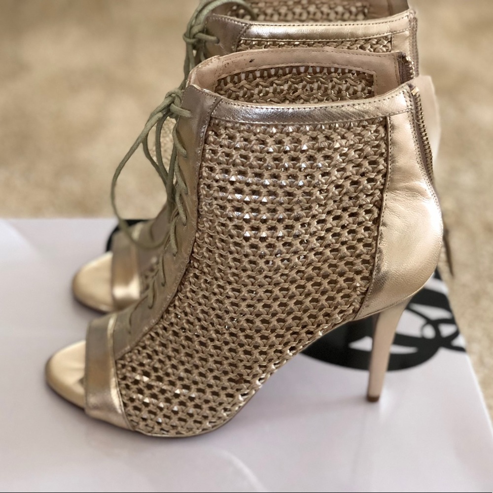 Nine West, caged heel sandals, size 7.5, worn once